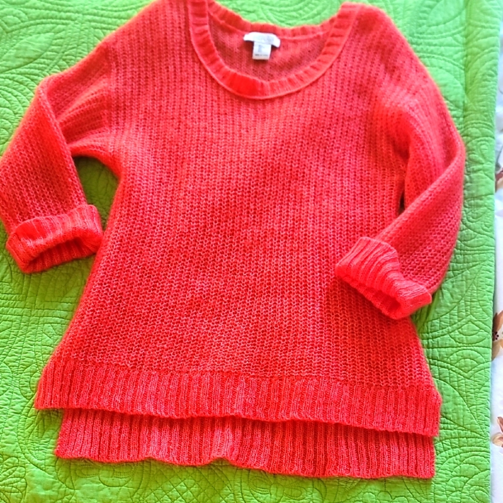 Rachel Zoe Women's Coral Soft Sweater Sz Large